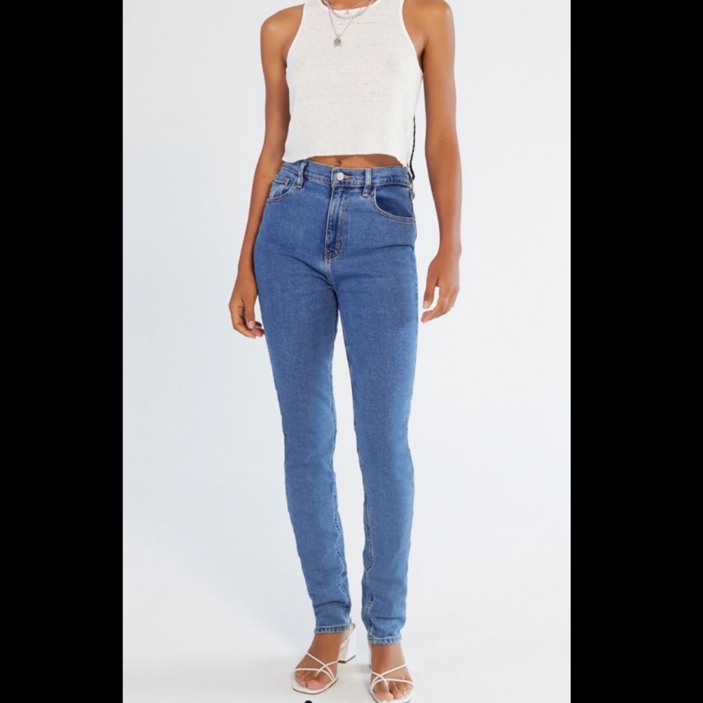 BDG High-Waisted Longline Girlfriend Jean